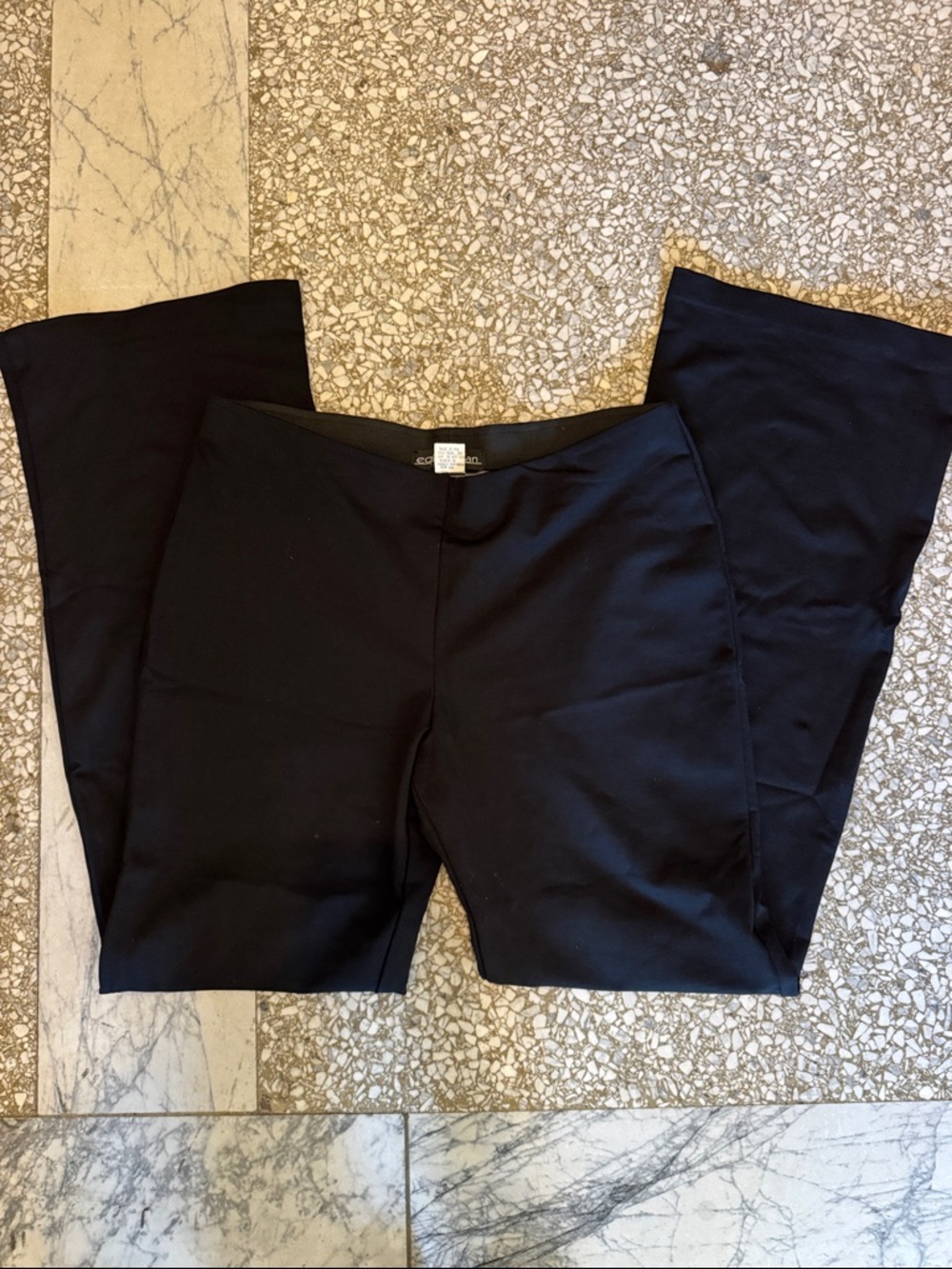 Equestrian Black Flared Pants